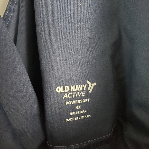 Old Navy Active Navy PowerSoft Crop Tank Top Longline Bra 4x BNWT - Picture 5 of 8